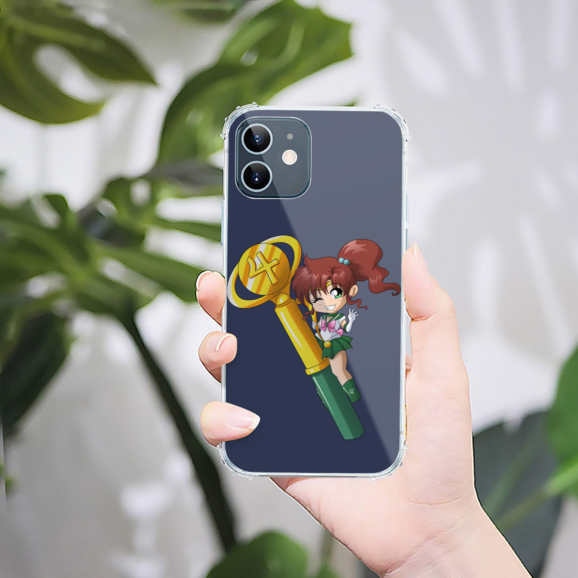 （画像用） 美少女戦士セーラームーン 木野 まこと きの まこと Sailor Moon Kino Makoto （セーラージュピター；Sailor Jupiter） 【iPhone 12シリーズ対応】透明スマホケース（クリアソフトケース）